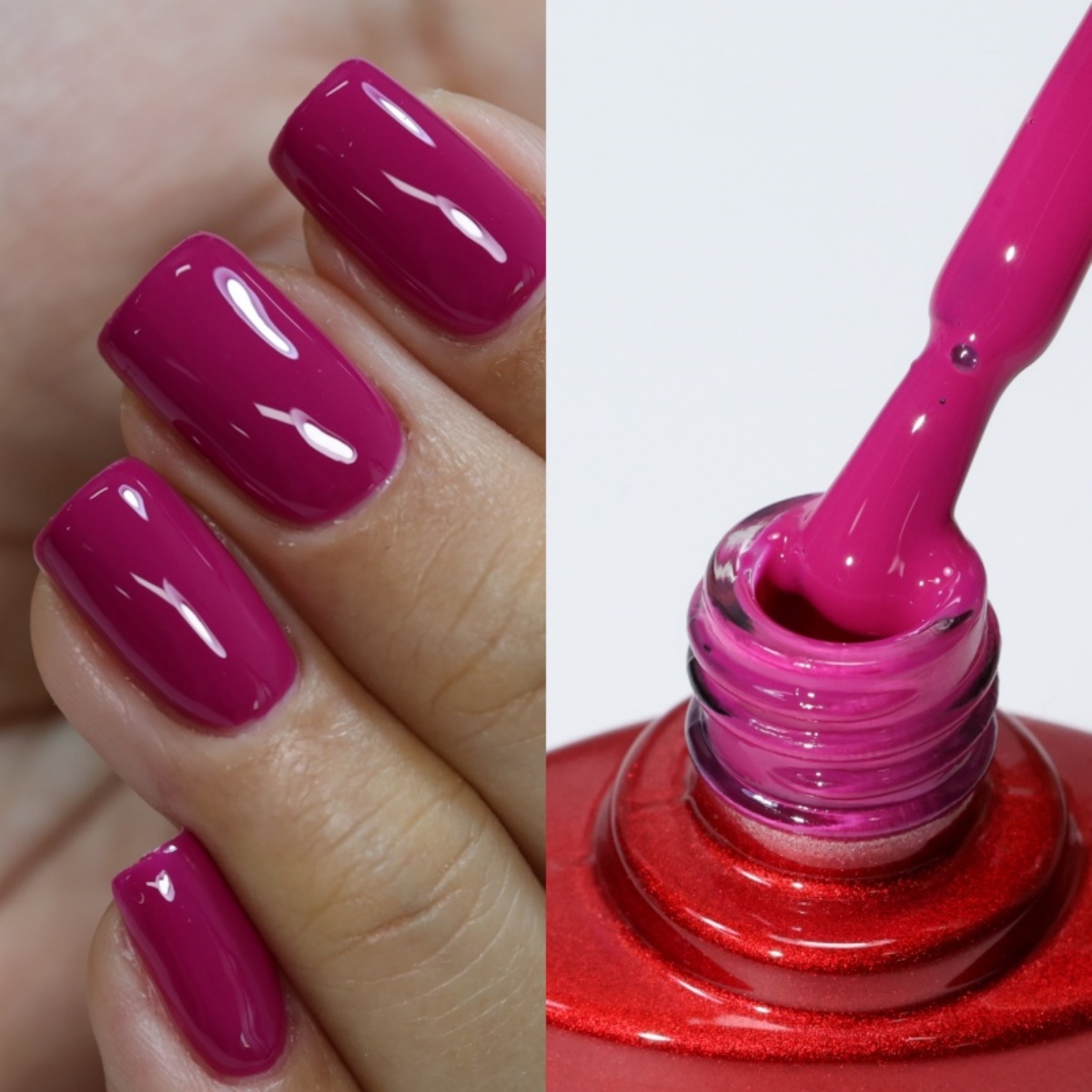 Nail Art Violet - MSHARE 10ml Mor Kırmızı Baz Jel