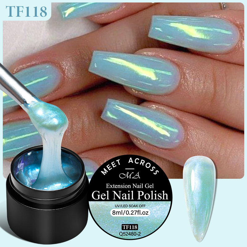 Nail Art Violet - MEET ACROSS 8 ml Aurora Uzatma