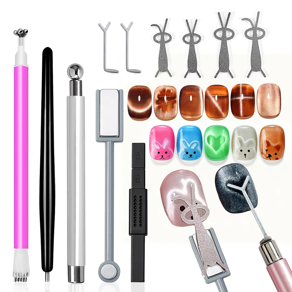 Nail Gel Polish Set - 11 Parça Kedi Gözü Tırnak Sanatı