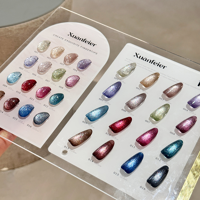 Nail Gel Polish Set - 2026 16 Renkli Kedi Gözü Jel
