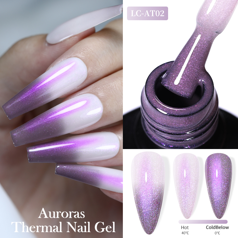 Nail Art Violet - LILYCUTE 7ML Auroras Termal Jel Oje