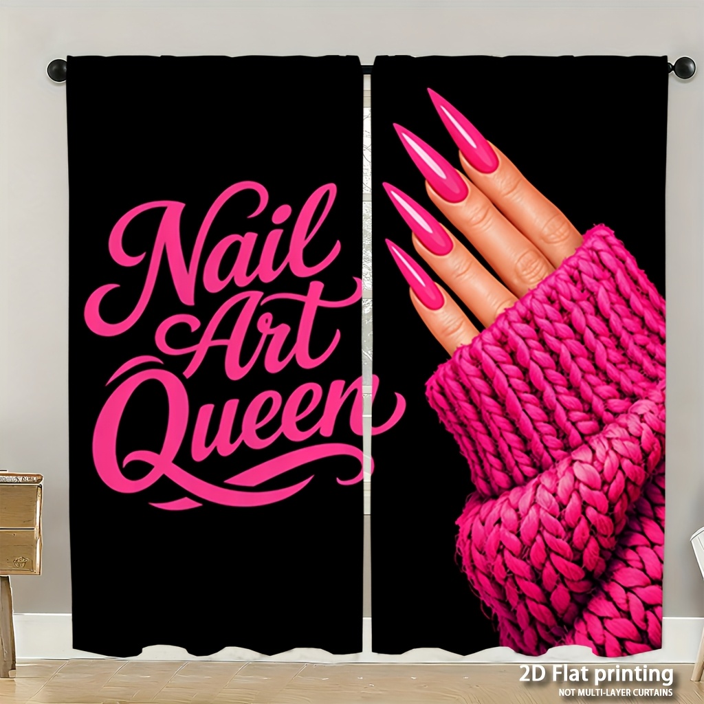 Nail Art Queen - Pembe Manikür El Baskılı Tırnak Sanatı