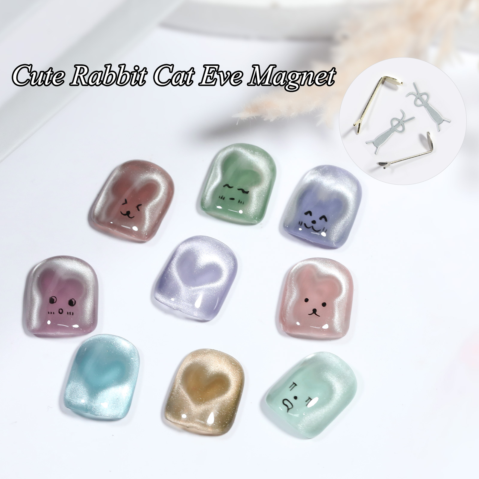 1/4 Adet Tavşan Ayı Kalp Şekli - Nail Gel Polish Set incelemesi ve fiyatı