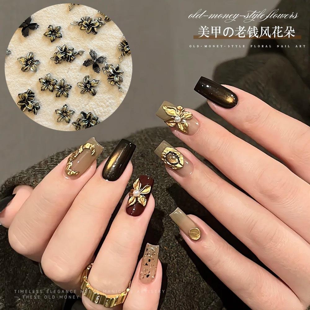 50 adet 3D Eski Para Tarzı Çiç - Nail Art Old Money incelemesi ve fiyatı