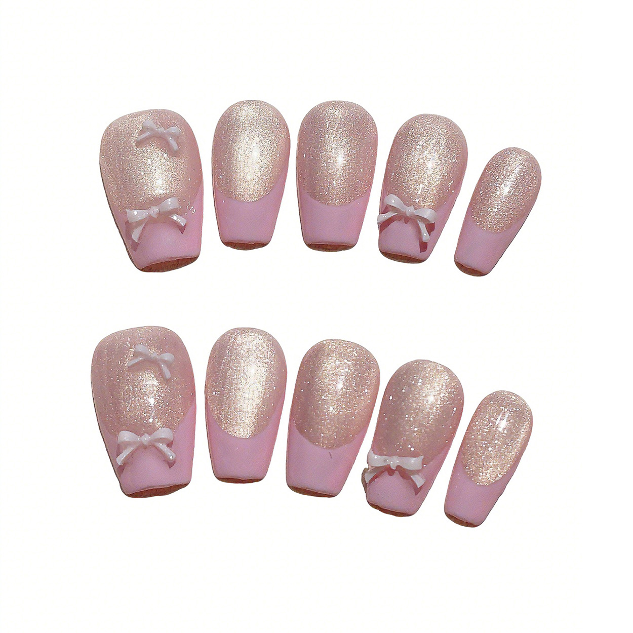 10 adet Kısa Trapez El Yapımı  - Nail Art Simple Elegant incelemesi ve fiyatı