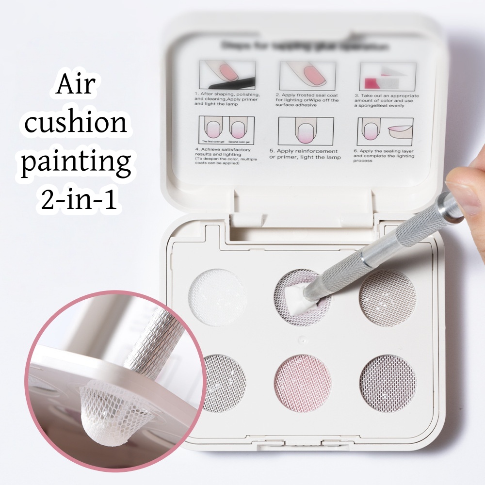 6 Renkli Hava Yastıklı Patting - Nail Gel Polish Set incelemesi ve fiyatı