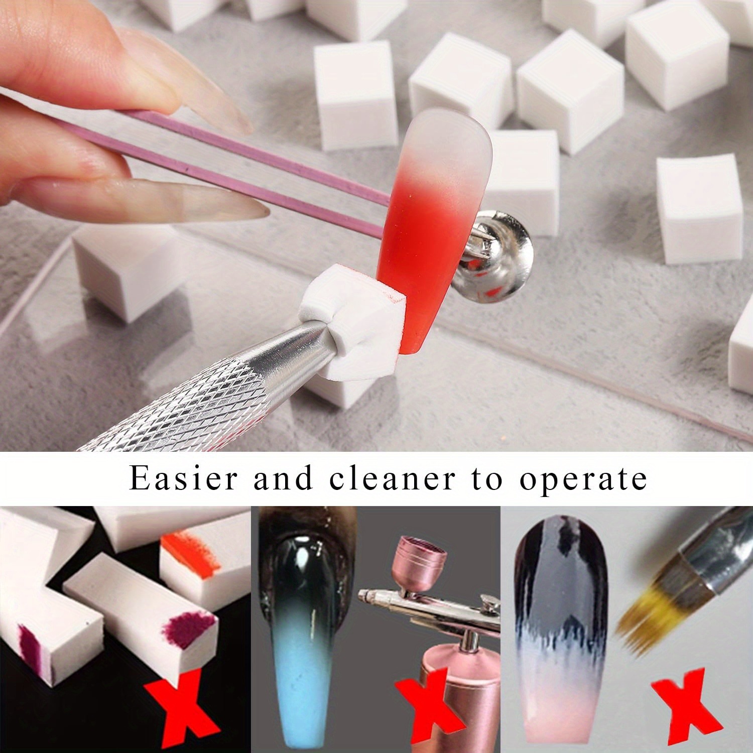 1/50/100 adet kare tırnak sana - Nail Gel Polish Set incelemesi ve fiyatı
