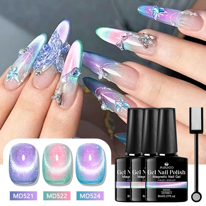 3 Parça Manyetik Jel Oje Seti  - Nail Art Violet incelemesi ve fiyatı