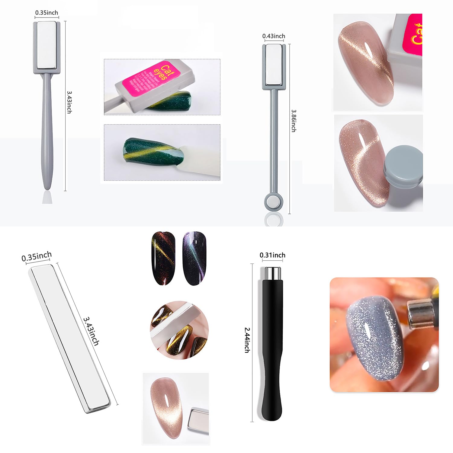 10 Adet Kedi Gözü Mıknatıs Set - Nail Gel Polish Set incelemesi ve fiyatı