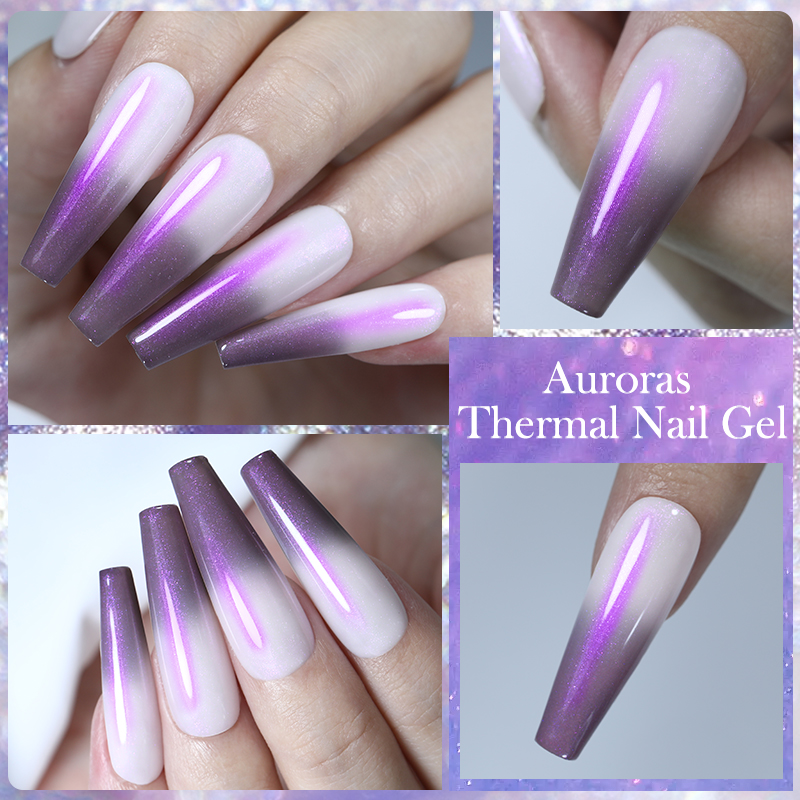 LILYCUTE 7ML Auroras Termal Je - Nail Art Violet incelemesi ve fiyatı